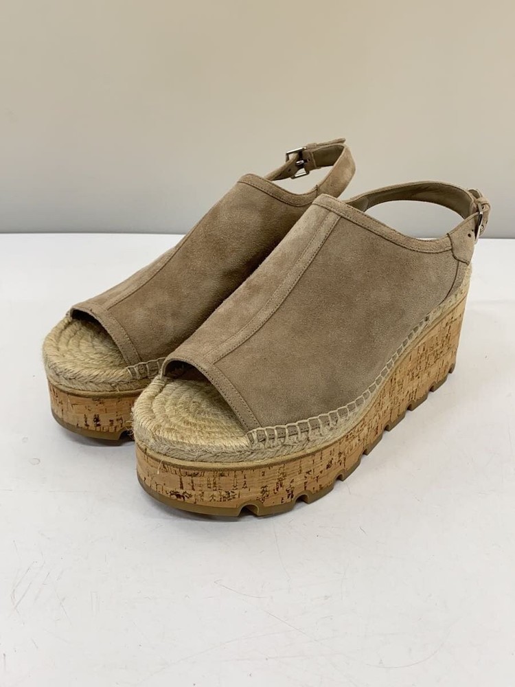 Authentic HERMES Envie 30 Slingback Sandals EU 38 Beige Suede Preowned