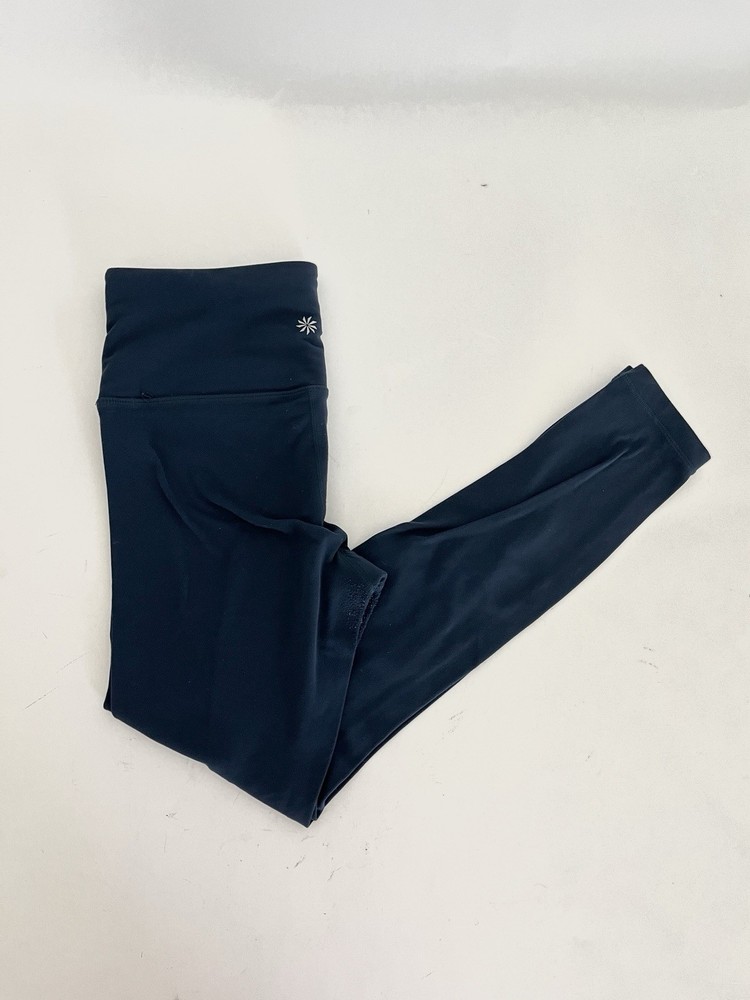 ATHLETA Womens Elastic Stretch Leggings Navy Blue Size XSmall RN 54023 Pre-owned