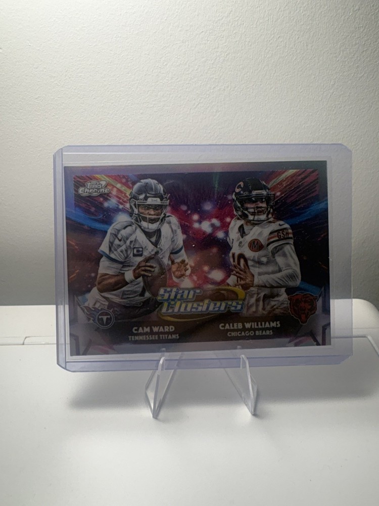 2025 Topps Chrome Cosmic Star Clusters Cam Ward Caleb Williams