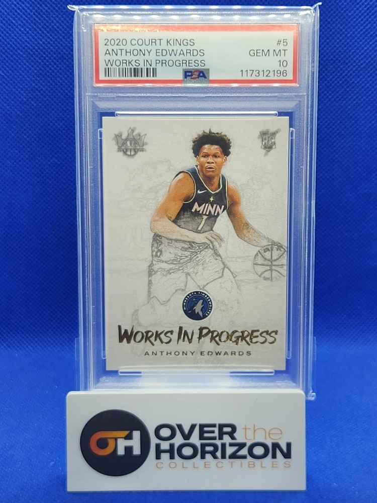 2020-21 Panini Court Kings - Works in Progress Anthony Edwards #5 (RC)