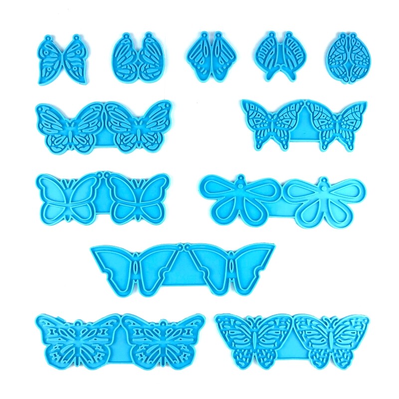 Epoxy Resin Earring P&Molds Silicone Jewelry Casting Pendant