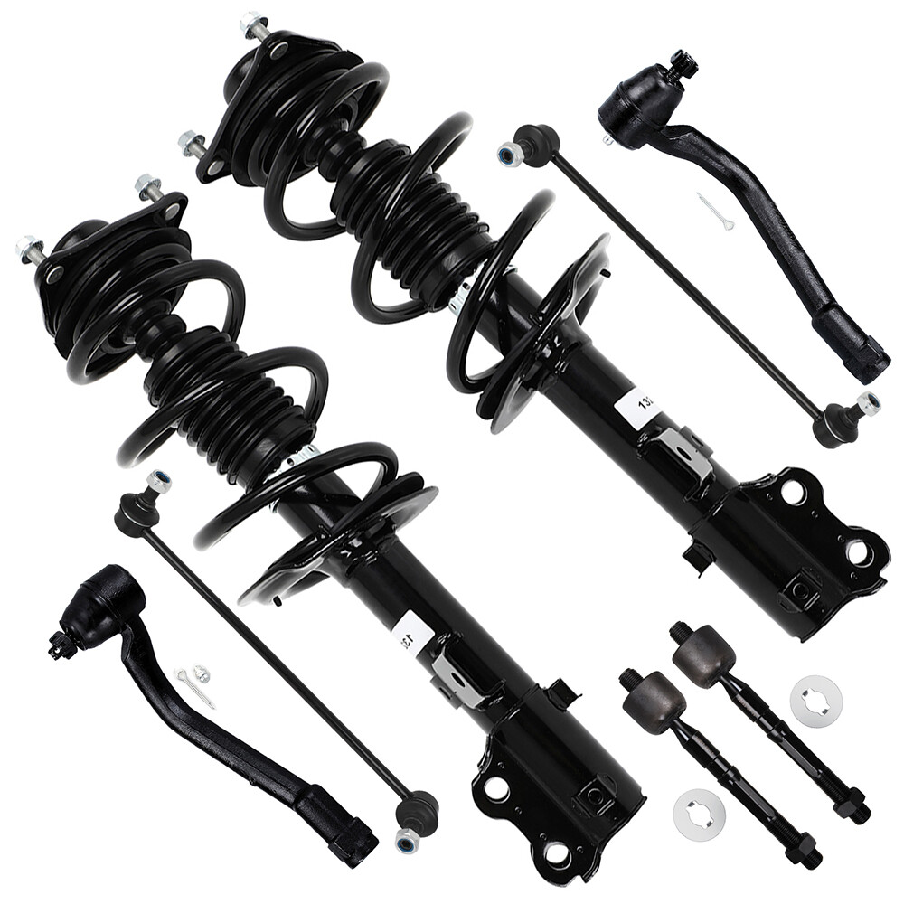 2011-2012 Kia Optima Front Suspension Struts Sway Bar Links Tie Rods Kit  