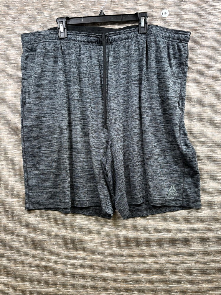 Reebok Shorts Mens Big 3XL Gray Speedwick Athletic Gym Pockets 9