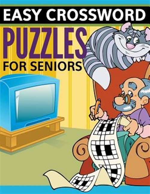 Easy Crossword Puzzles For Seniors: Super Fun Edition, Like New Used, Free sh...