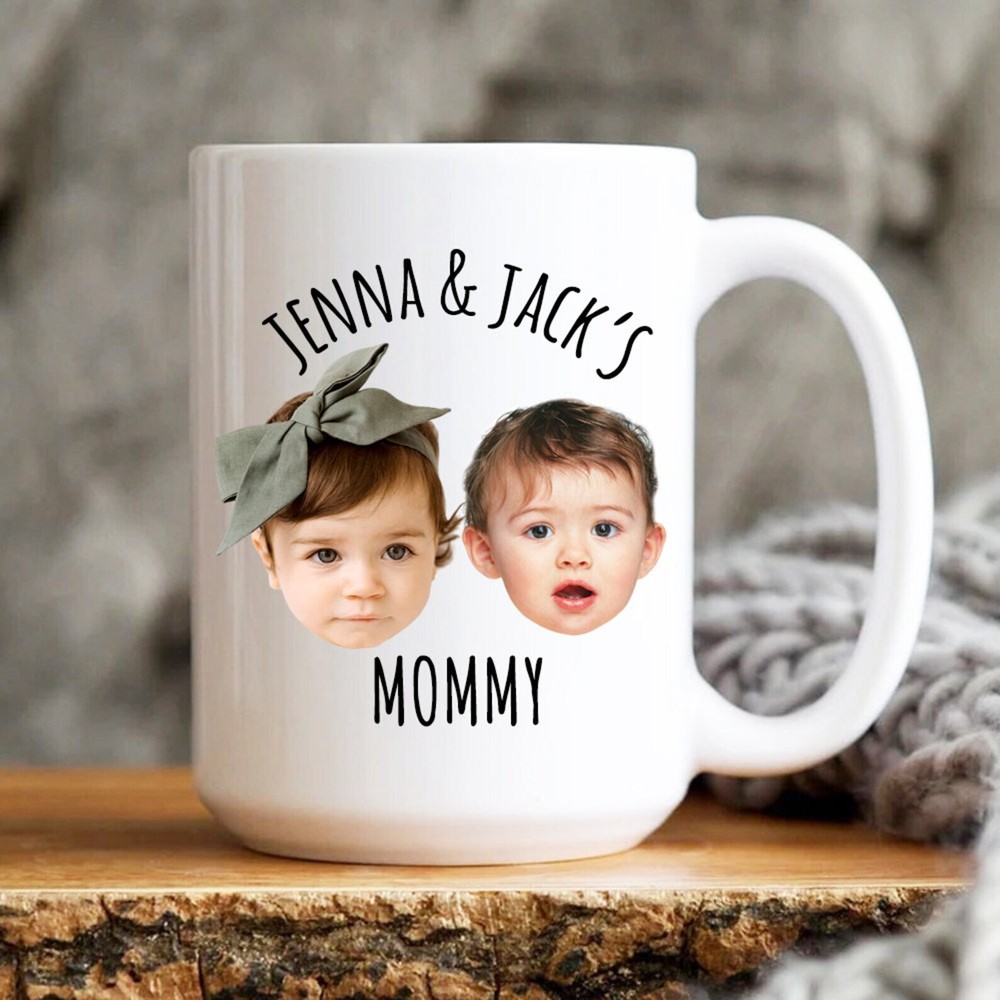 Custom Photo Mug for Mother's Day with Personalized Face Design  