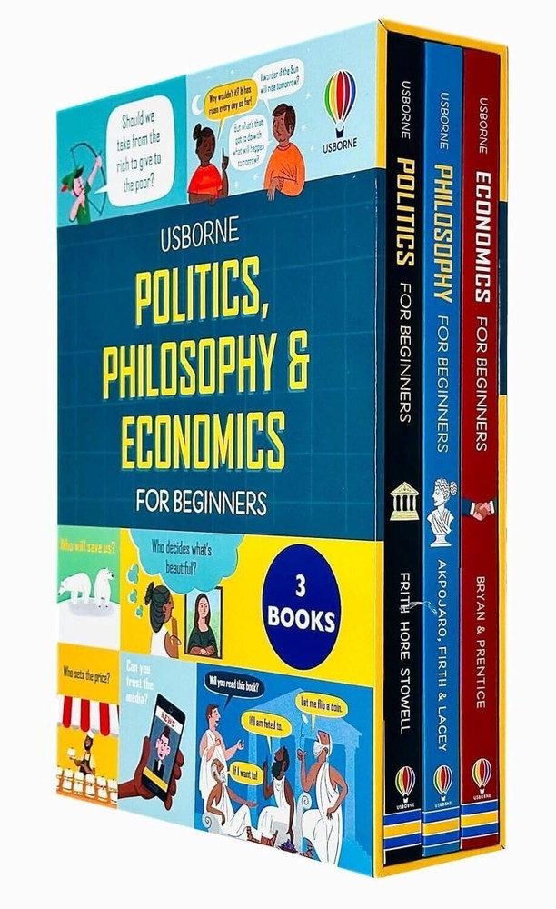 Usborne For Beginners Series: Politics, Philosophy and Economics 3 Books Set -HB