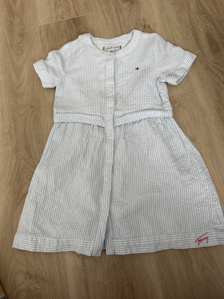 Tommy Hilfiger Size 4 Stripped Dress Pre Owned Excellent Condition