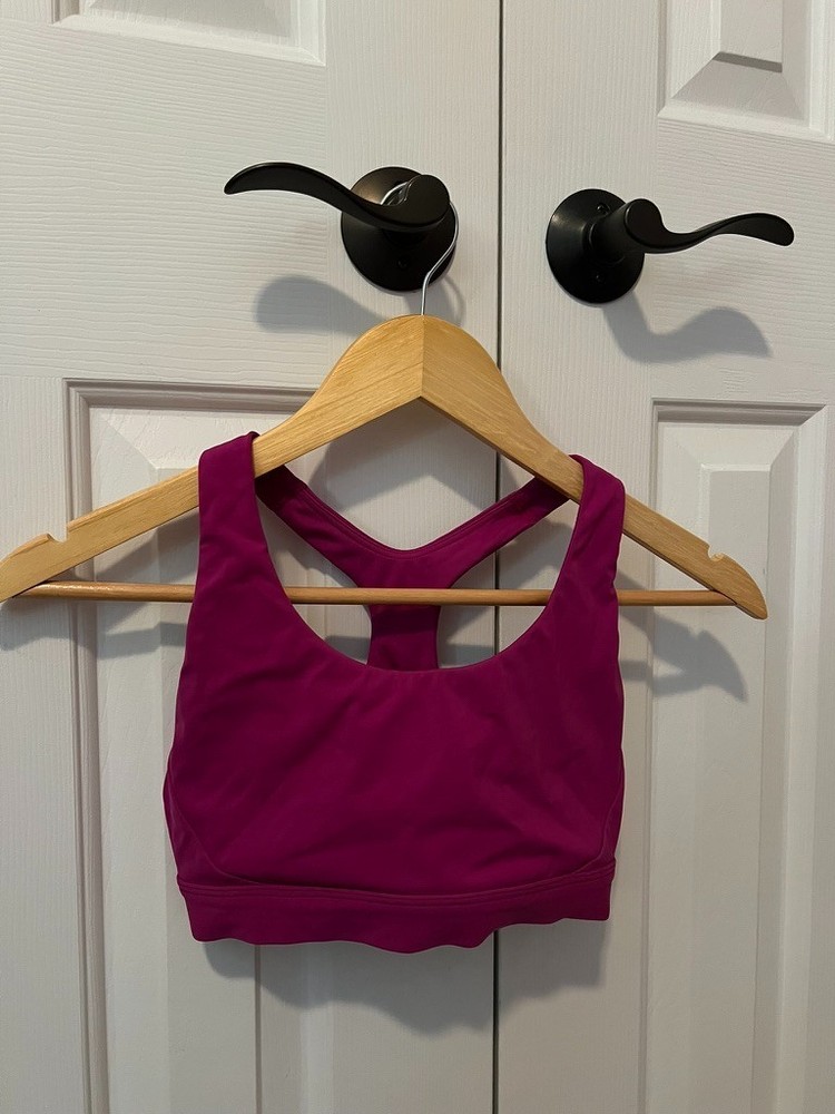 Athleta Racerback Sports Bra - Magenta Pink
