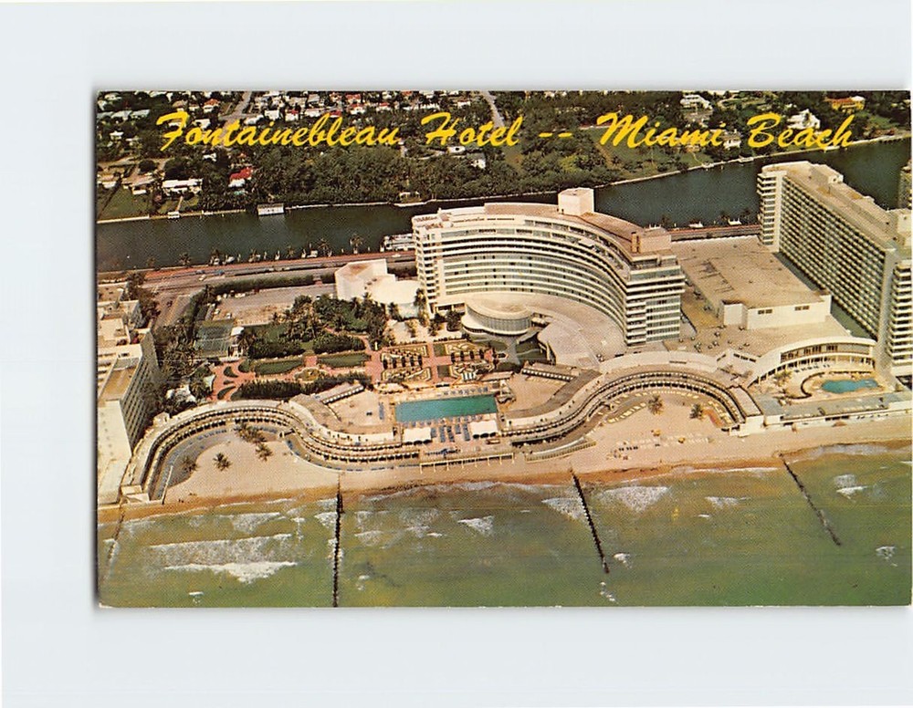 Postcard Fontainebleau Hotel Miami Beach Florida USA