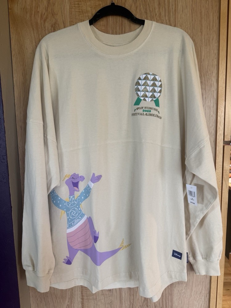 Disney Parks 2025 Epcot Festival Of The Holidays Figment Spirit Jersey M NWT