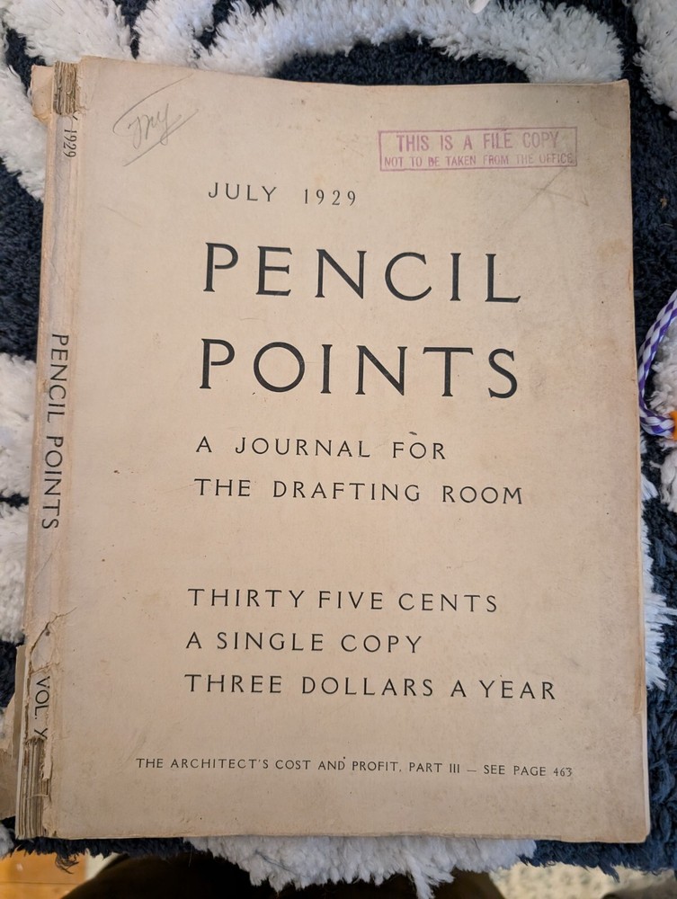 pencil points magazine July 1929