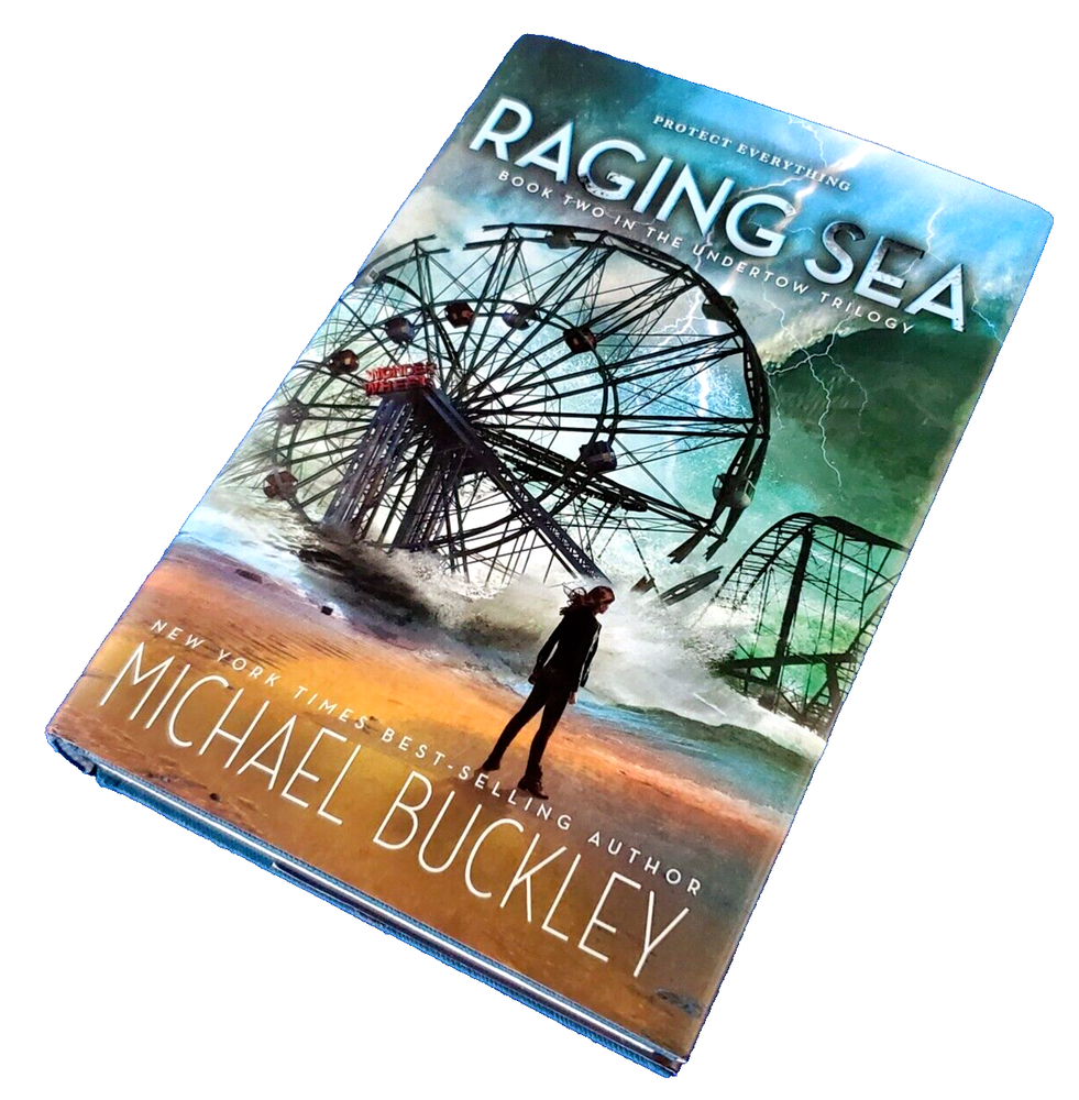 RAGING SEA: BOOK TWO IN THE UNDERTOW TRILOGY HARDCOVER FREE SHIPPING BOOK