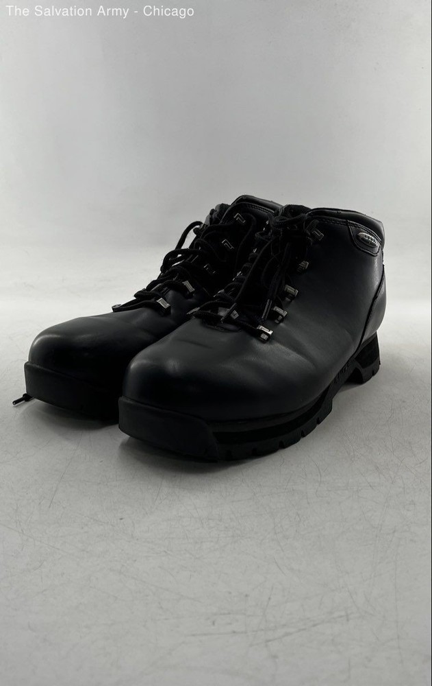 Lugz Mens Jam II Black Round Toe Lace Up Ankle Hiking Boots Size US 10.5