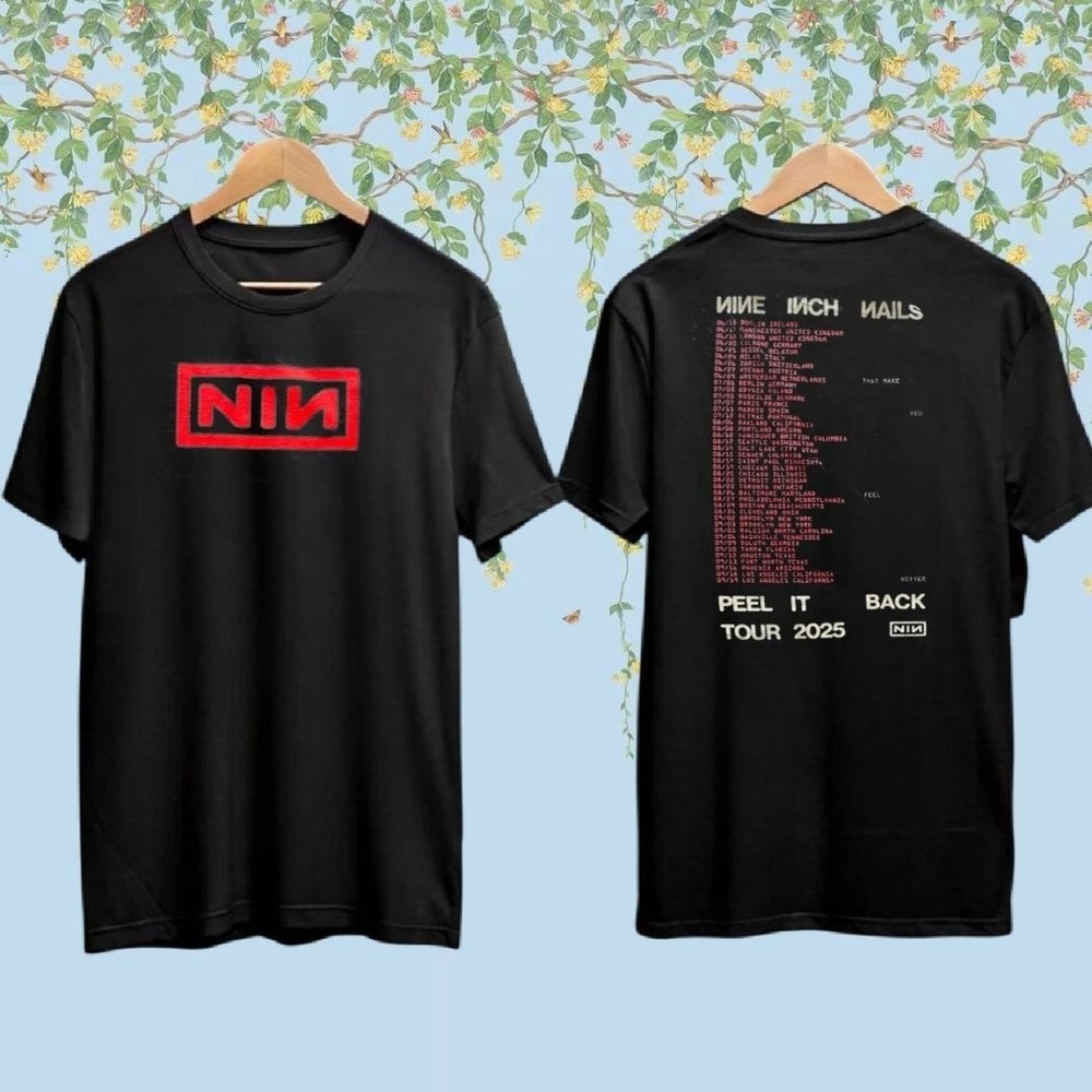 NEW Nine Inch Nails Peel It Back Tour 2025 T Shirt