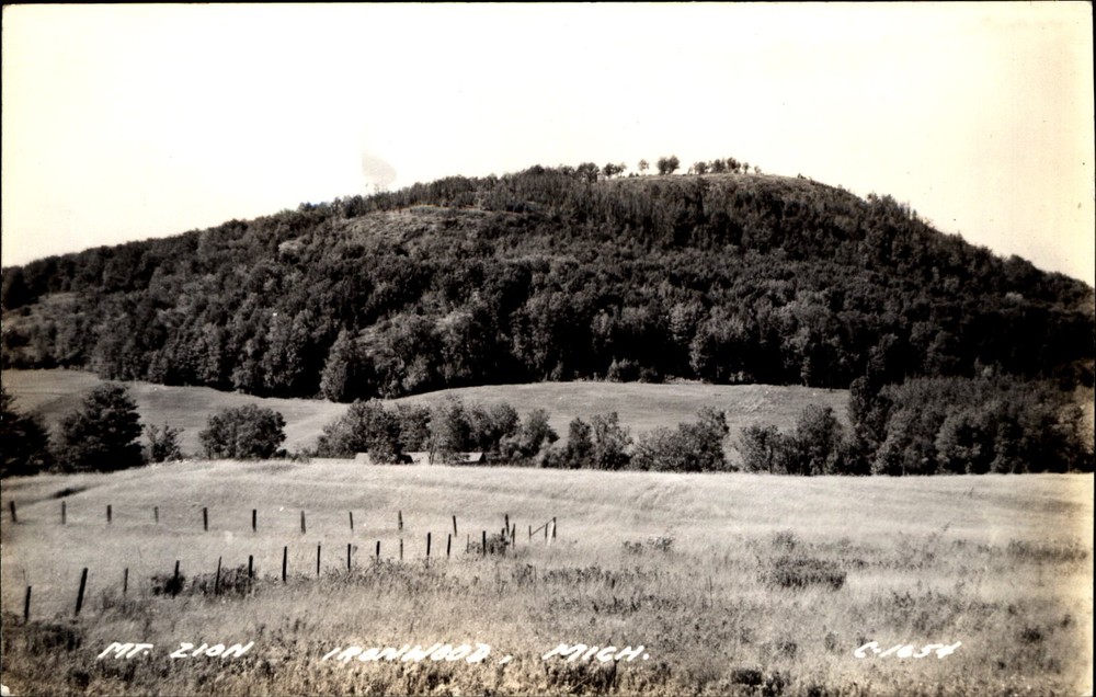 Mt Zion ~ Ironwood Michigan MI ~ RPPC real photo