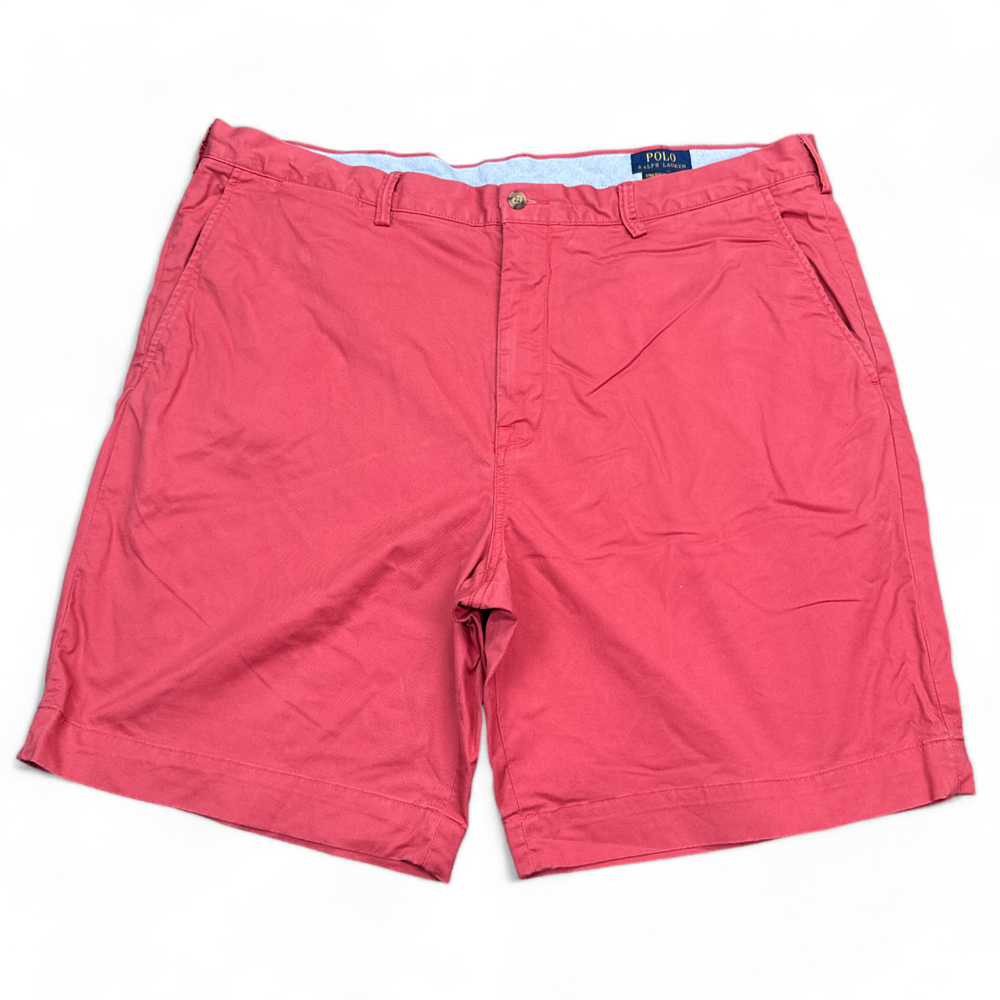 Polo Ralph Lauren Chino Shorts Mens Size 42 Pink Stretch Classic Fit Flat Front