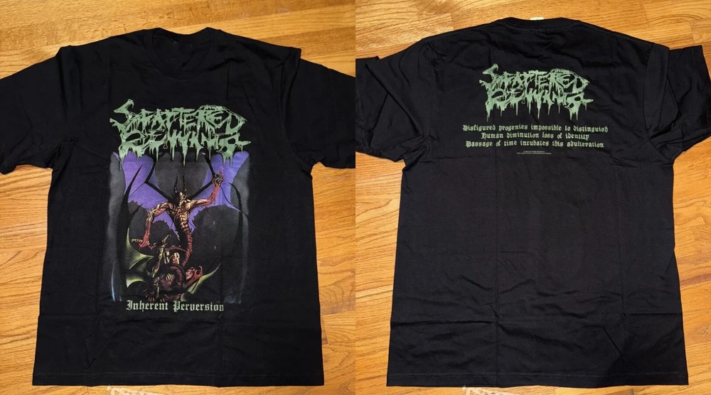 scattered remnants inherent perversion T-shirt Reprint Unisex Cotton Tee