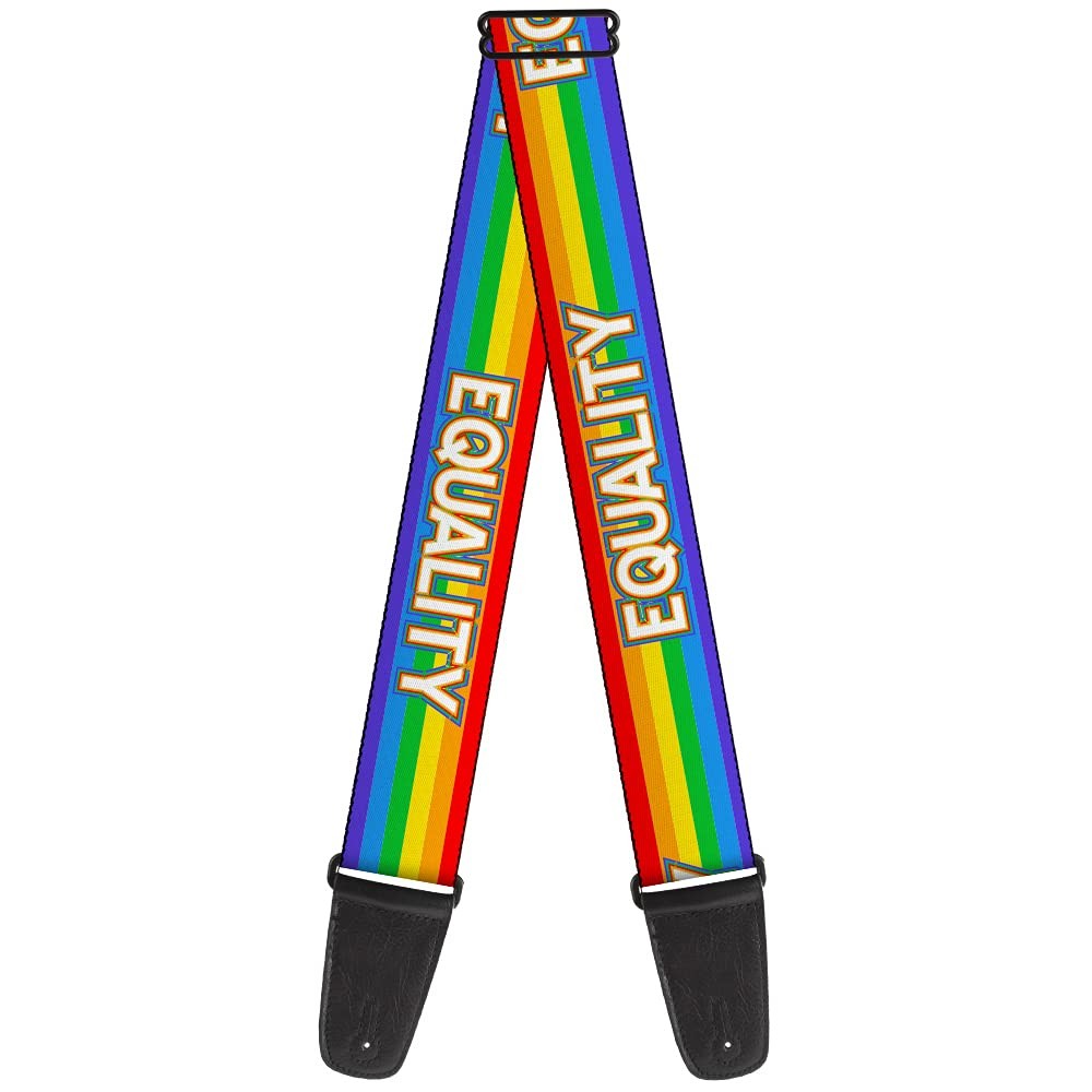 Guitar Strap - Equality/Stripe Rainbow/White ACC NEWAnother great item from Rarewaves USA | Free delivery!