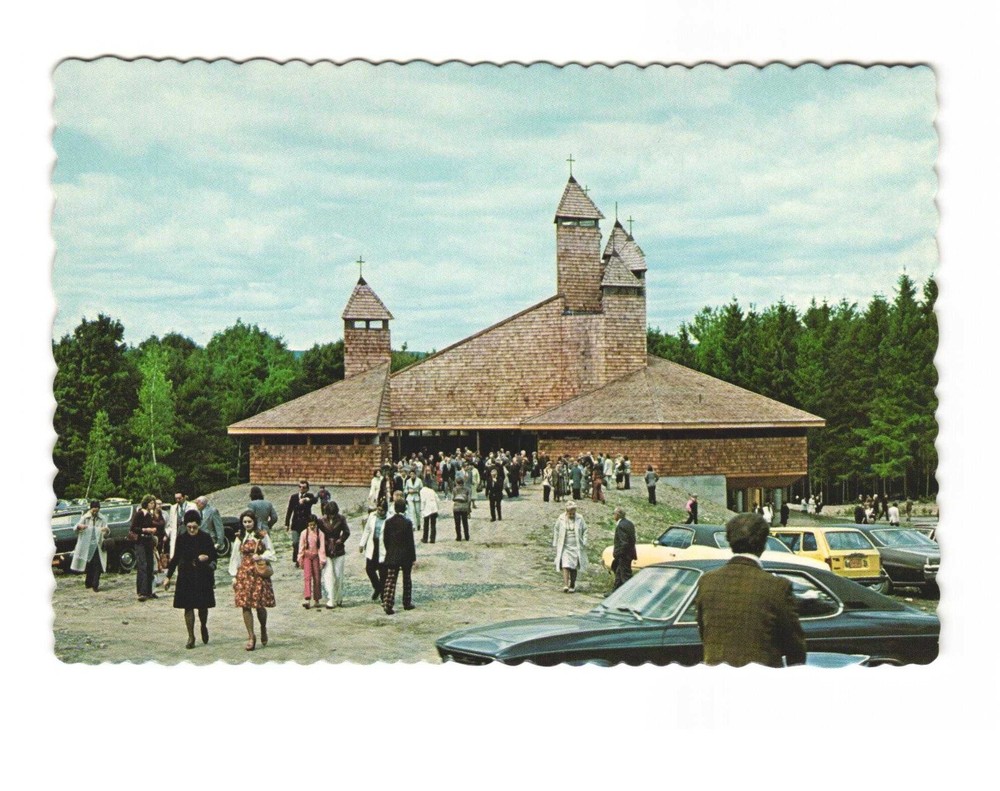 Holy Trinity Ukraine Catholic Church Kerhonkson NY vintage postcard unposted