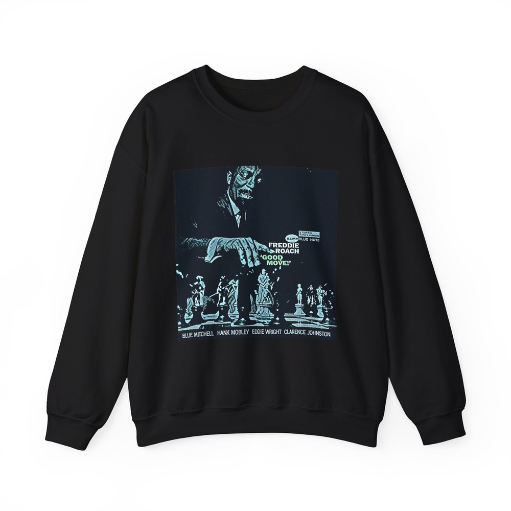 Freddie Roach Graphic Print Jazz Art LS Unisex Heavy Blend™ Crewneck Sweatshirt