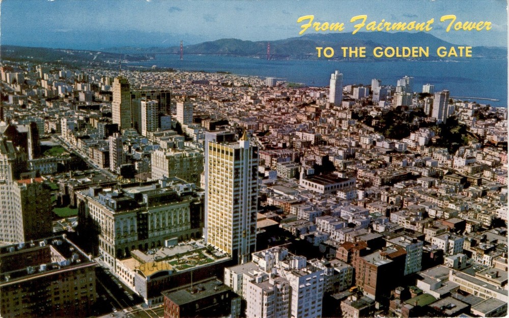 Fairmont Tower, Golden Gate Fairmont Hotel, San Francisco, California, Postcard