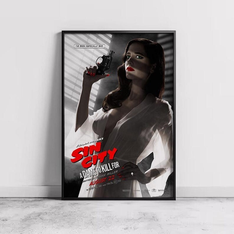 Sin City Movie Poster - Stylish Home Decor Gift for Film Fans