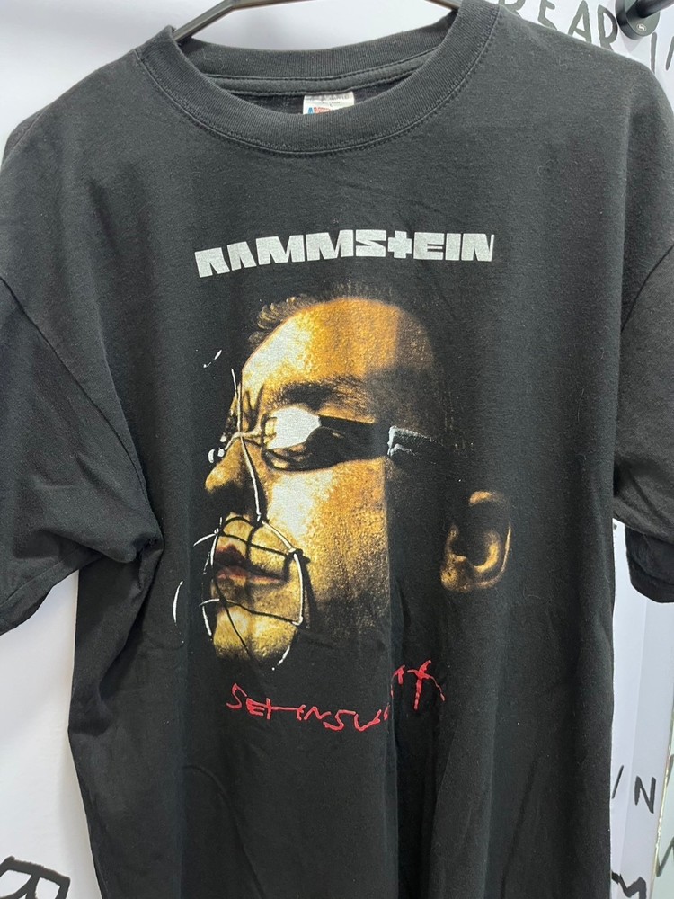 rare vintage VTG Rammstein Concert Promo Tour T Shirt Size M