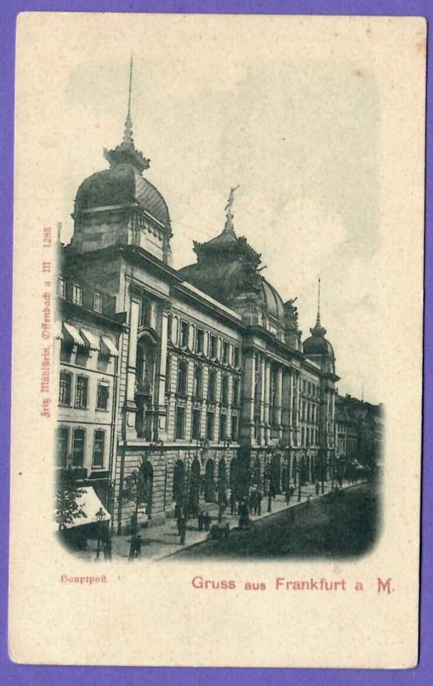 Germany Gruss Aus Frankfurt A. M. Vintage Pc. 8031