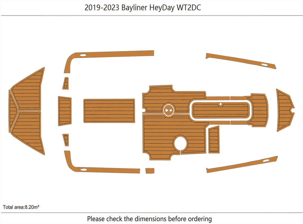 2019-2023 Bayliner HeyDay WT2DC Cockpit Swim platform Bow 1/4