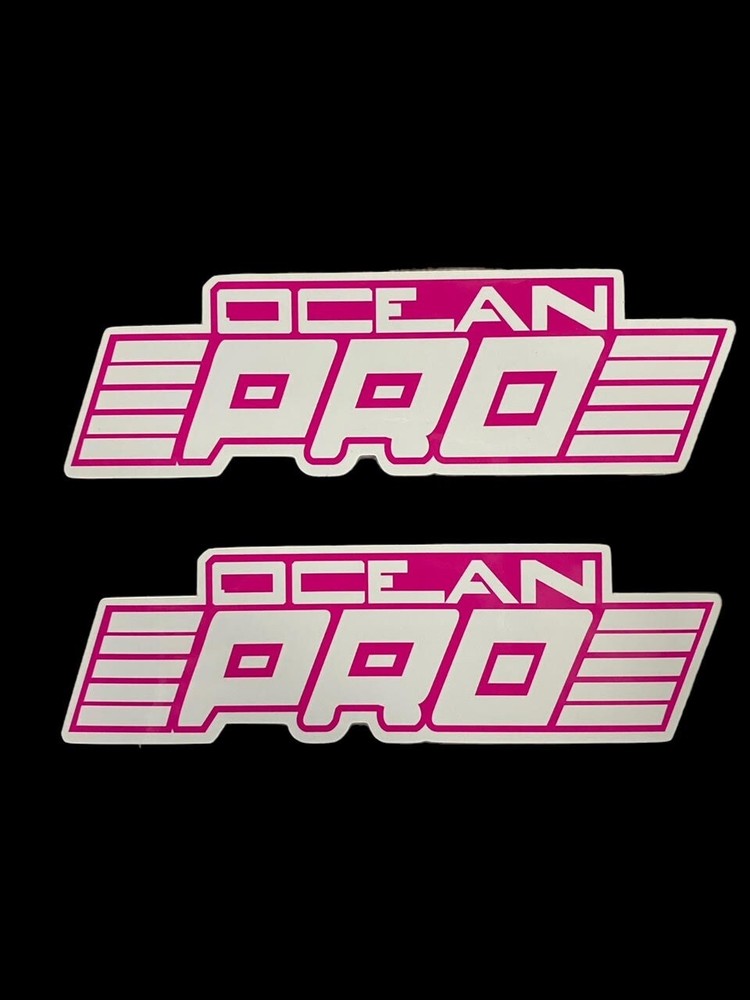 Ocean Pro Stickers 7x2 Kawasaki Jet Ski 440 550 650 750 Vintage Pink