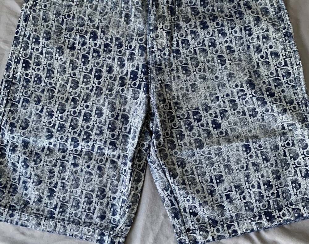 NEVER WORN Dior Denim Monogram Jorts Size Men 32 Waist