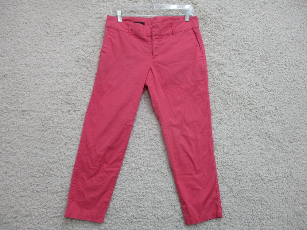 Kut From The Kloth Pants 6 Womens Regular Size Pink Chino Pockets Casual Logo