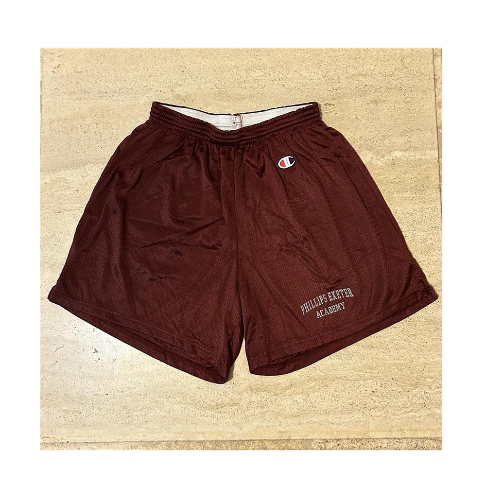 Champion Men's Mesh Athletic Shorts Maroon Size L 36in Elastic Waist