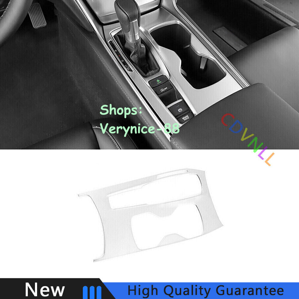 For Honda Accord 10TH 18-2022 Silver Titanium Gear Shift & Cup Holder Panel Trim