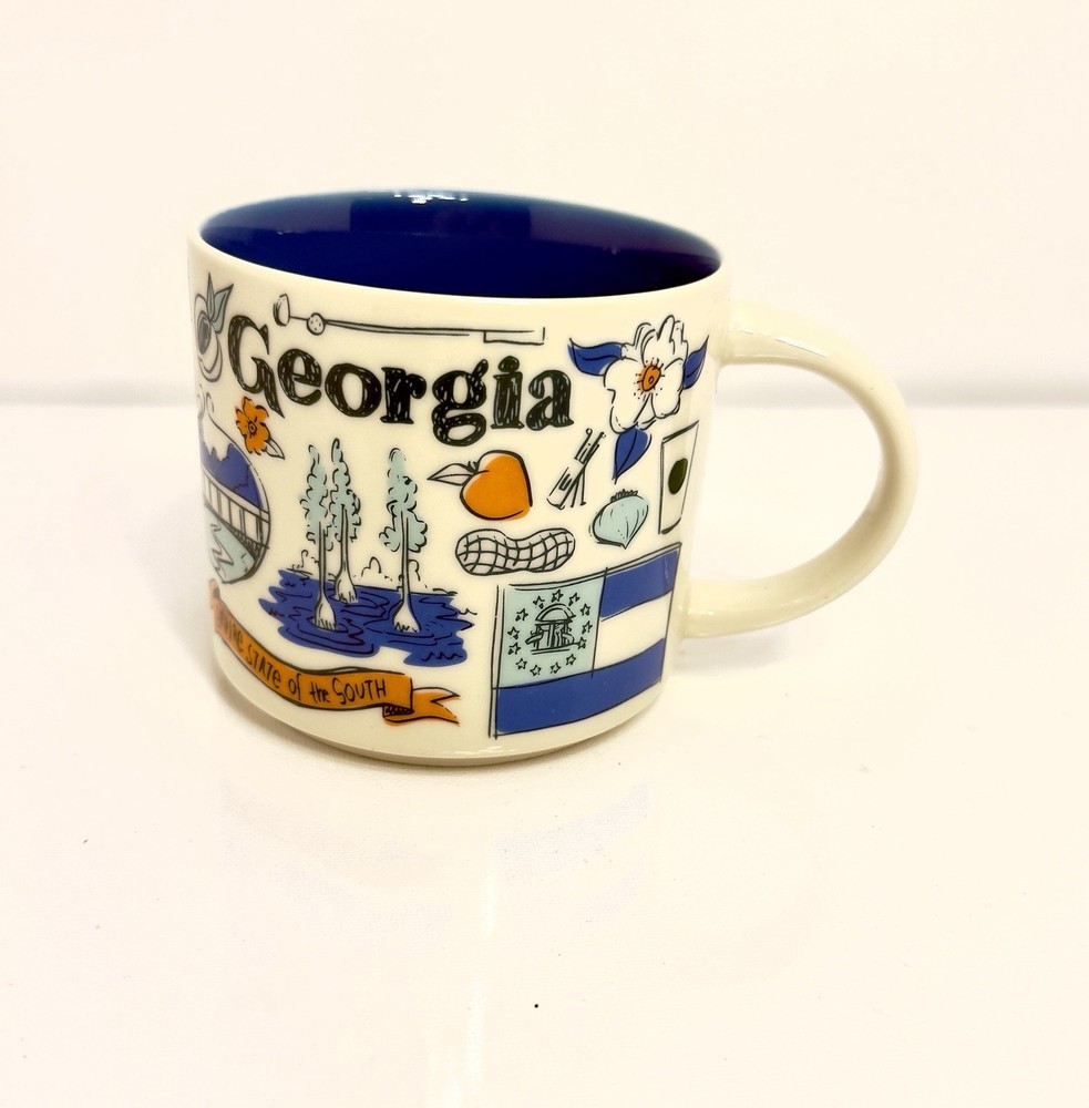 Starbucks Been There Series Georgia Mug 14oz Across the Globe Collection Blue