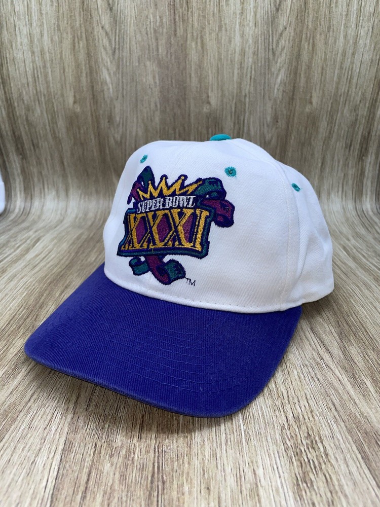 Vintage Super Bowl XXXI Snapback Hat New Orleans Saints Game Day Starter Cap