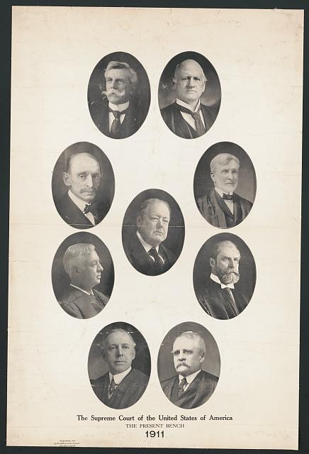 The Supreme Court of the United States of America, the present bench 1911