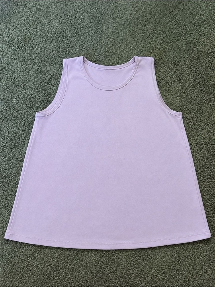 CJ Banks Light Lavender Tank Top