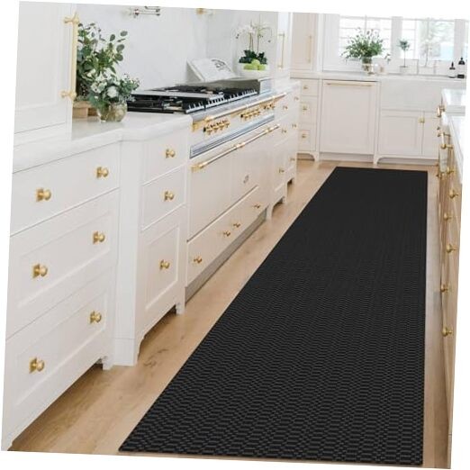 Washable Non-Slip 3x14 ft Kitchen Hallway Runner Rug with Rubber Backing