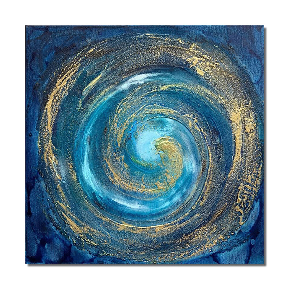 Handmade Abstract Artwork Oil Painting On Canvas Hand Painted Fantasy Starry Sky