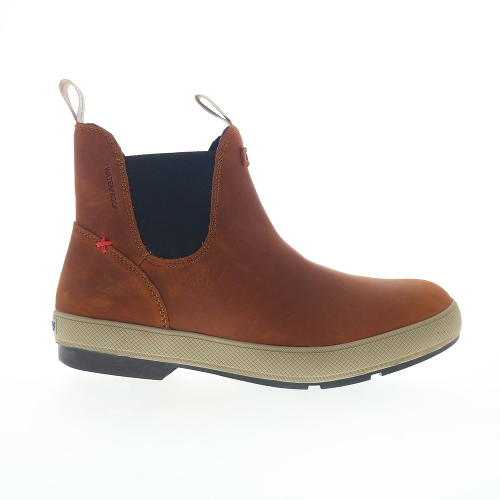 Xtratuf LCM700 Leather Legacy Chelsea Waterproof Brown Work Boots for Men