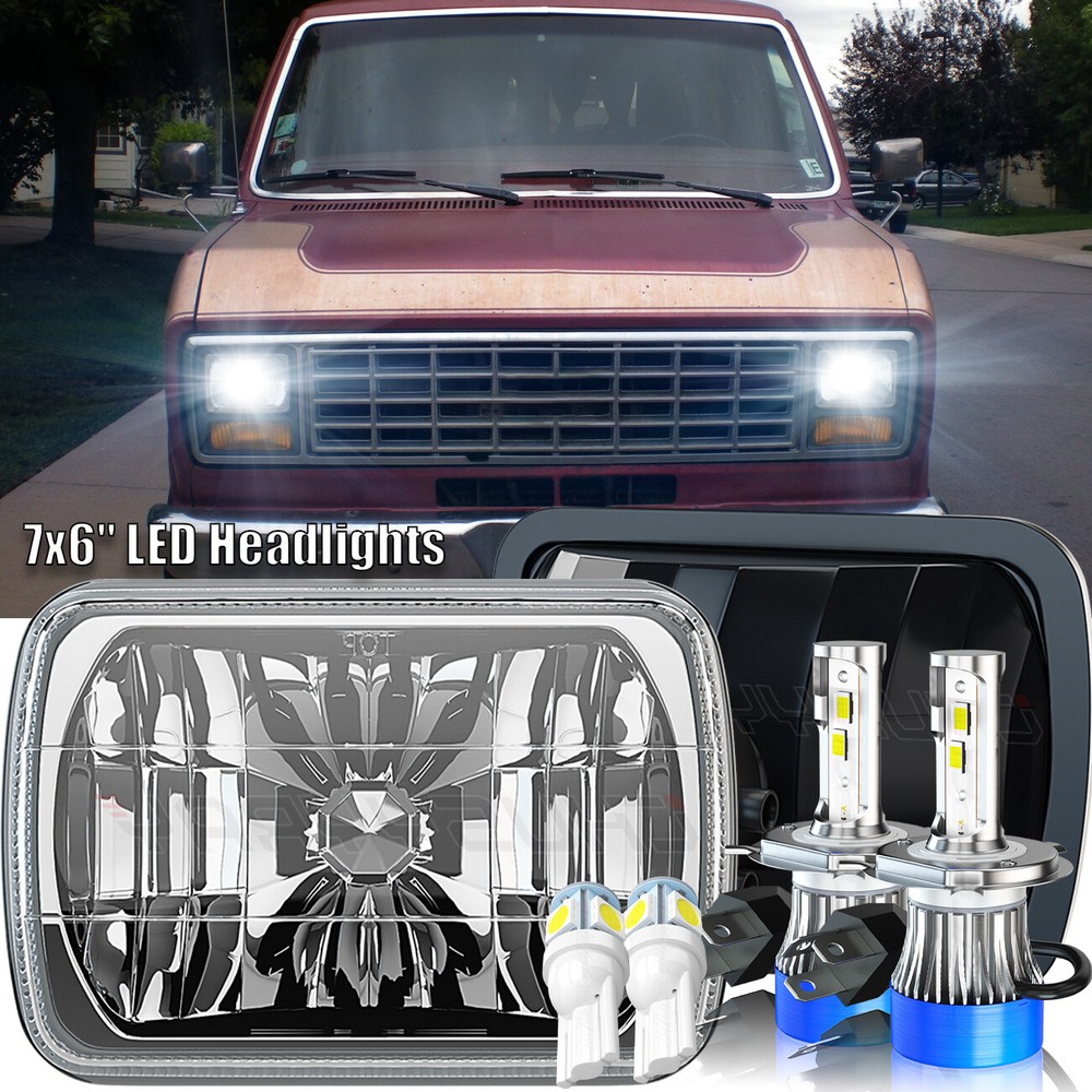 7x6 5x7 LED Headlight High Low Beam for Ford Aerostar E Series Vans