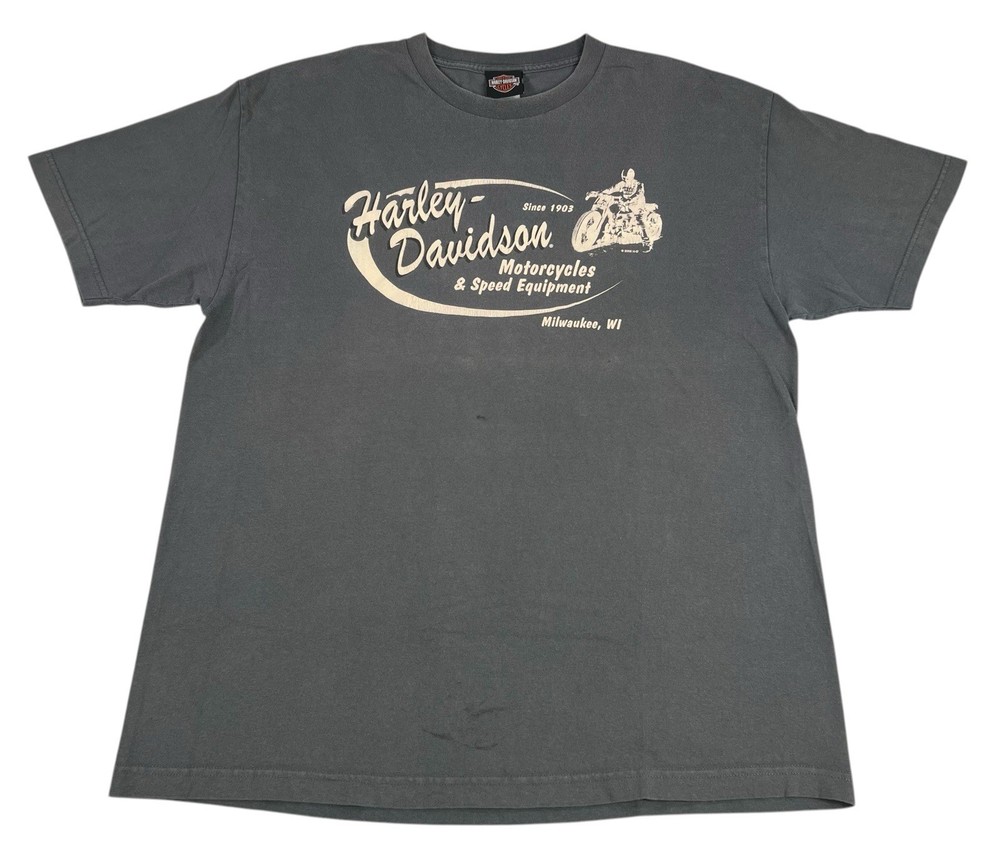 Vintage Y2K Harley Davidson Motorcycle Biker Double Sided T-Shirt Mens Size XL