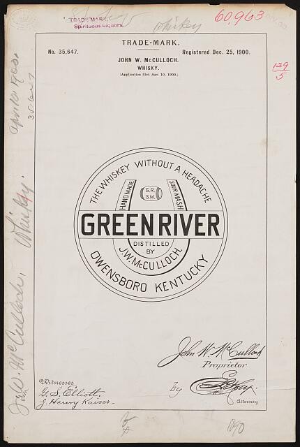 Photo:[ John W. McCulloch for Greenriver brand Whisky]