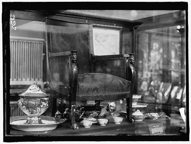 Photo:LAFAYETTE, IN SMITHSONIAN, MARQUIS DE. HIS ARMCHAIR
