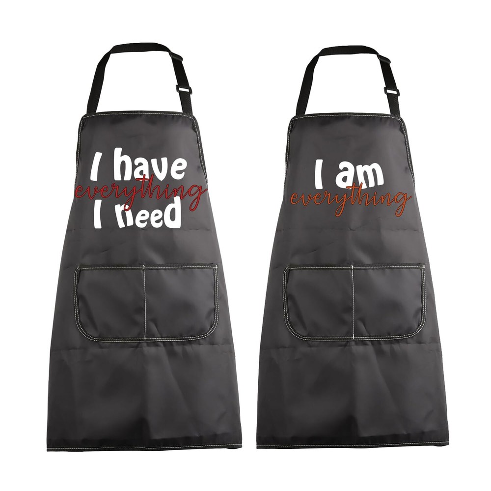 Couples Apron Set Funny Matching Kitchen Cooking Aprons Couples Gifts