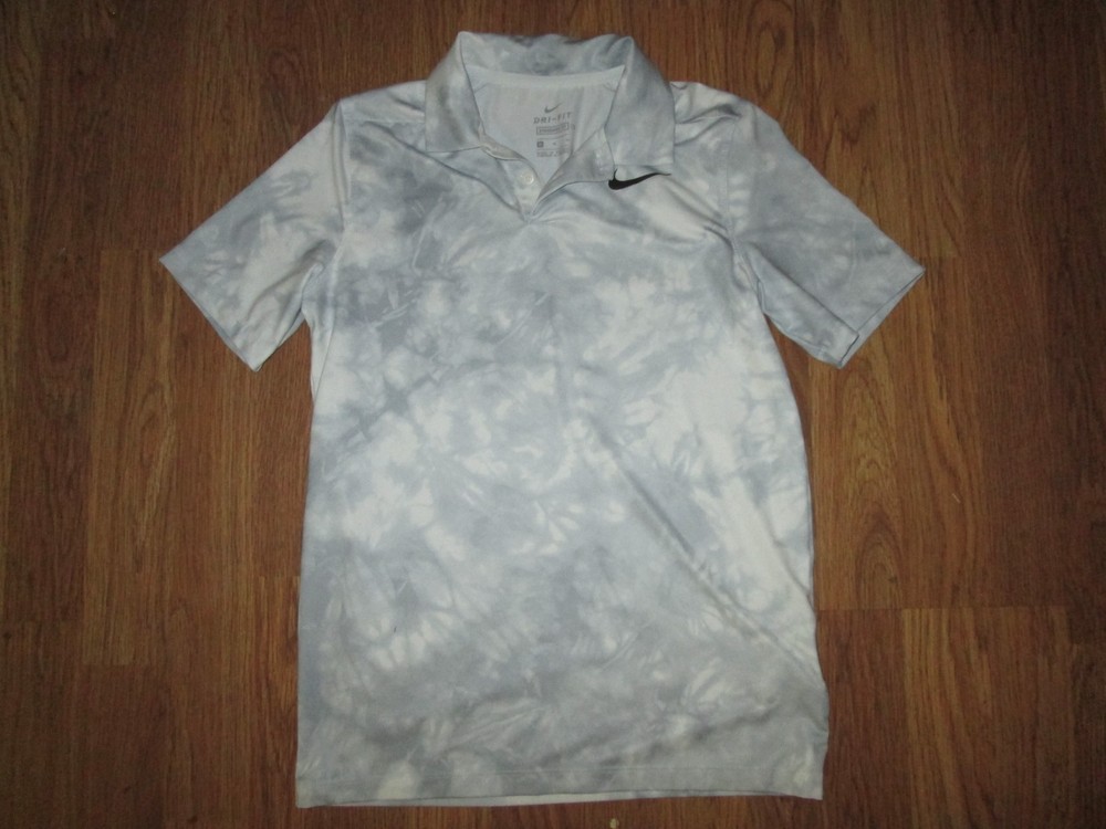 Boys NIKE DRI FIT collared golf polo shirt sz M Md Med