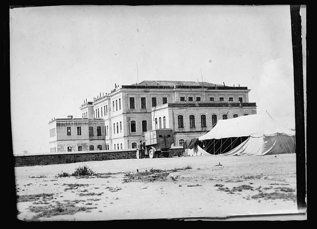 Photo:Salonica Greece 1919 American Red Cross Hospital Ambulance Tent