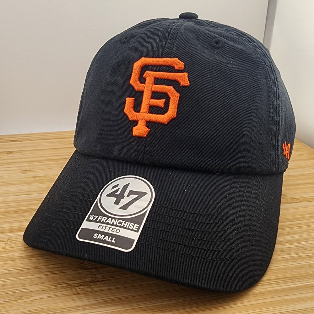 San Francisco Giants Fitted Hat, 47 Brand, Unstructured Dad Cap, Sz SMALL