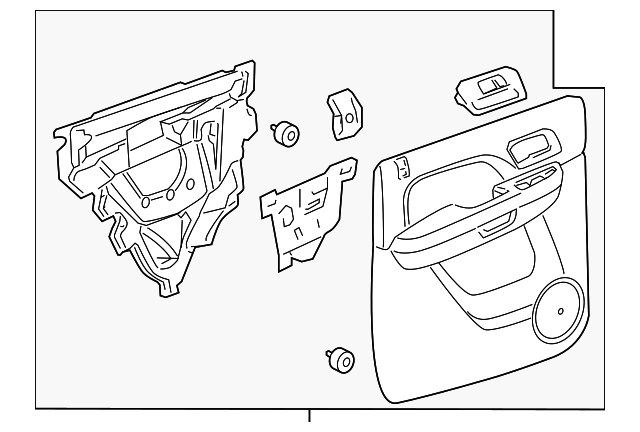 Genuine GM Door Trim Panel 25780079